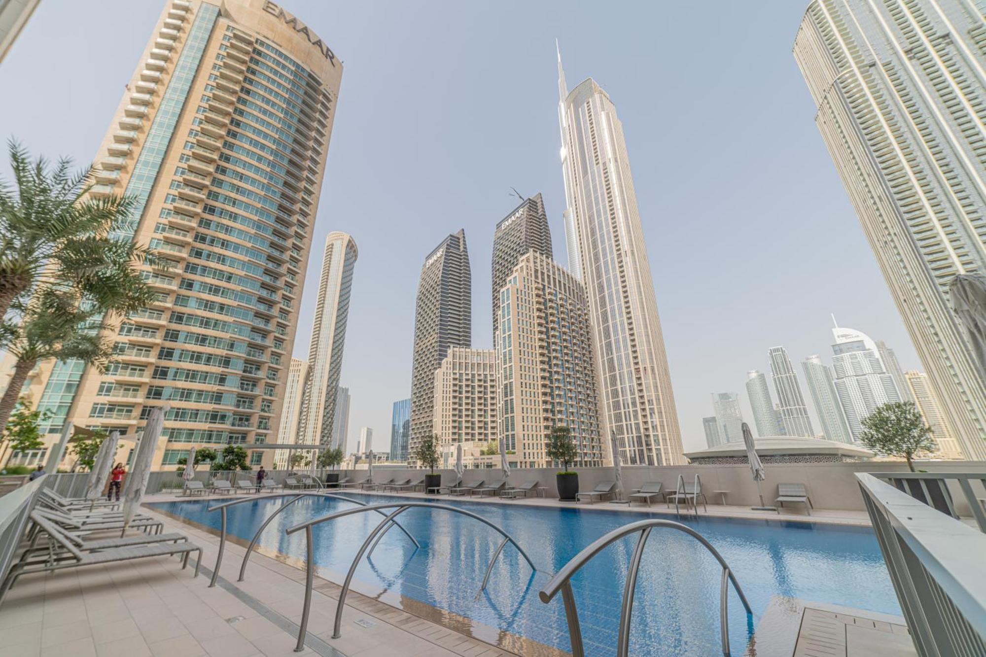 First Class 2Br With Full Dubai Boulevard View Exteriér fotografie