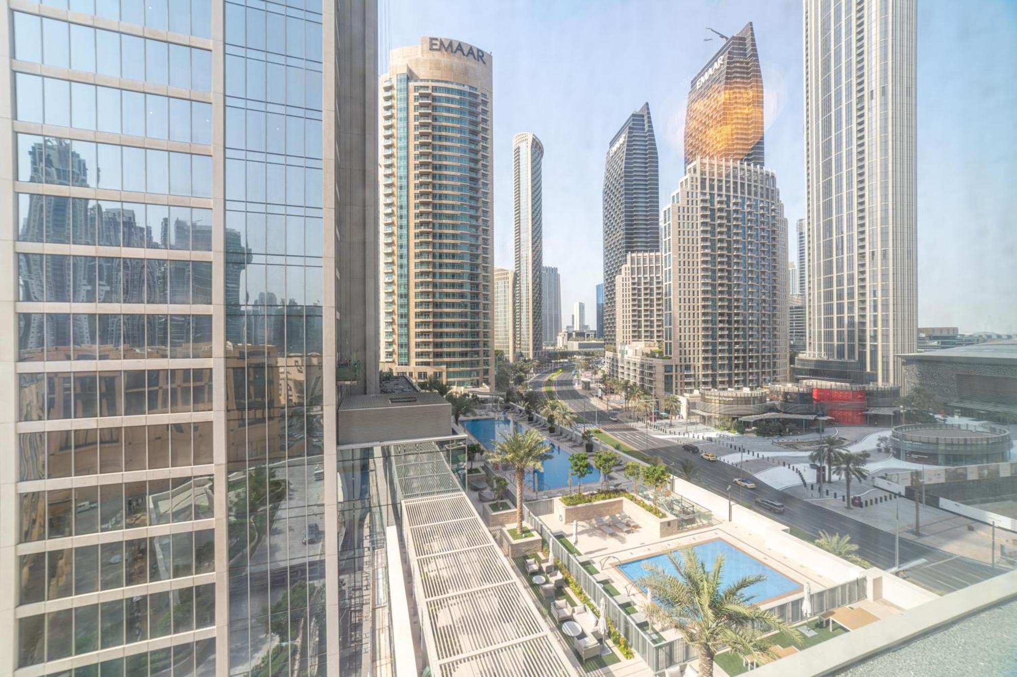 First Class 2Br With Full Dubai Boulevard View Exteriér fotografie